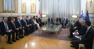 السيسي ورئيس وزراء اليونان يشددان على ضرورة استئناف وقف إطلاق النار في غزة 2 السيسي ورئيس وزراء اليونان يشددان على ضرورة استئناف وقف إطلاق النار في غزة