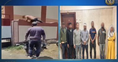 شخص يتسلق سور مدرسة ويهدد العاملين بسلاح بسبب خلاف على طفل (فيديو) 2 شخص يتسلق سور مدرسة ويهدد العاملين بسلاح بسبب خلاف على طفل (فيديو)