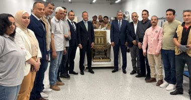 المتحف المصري الكبير يستلم 163 قطعة من كنوز الملك توت عنخ آمون الذهبية 2 المتحف المصري الكبير يستلم 163 قطعة من كنوز الملك توت عنخ آمون الذهبية