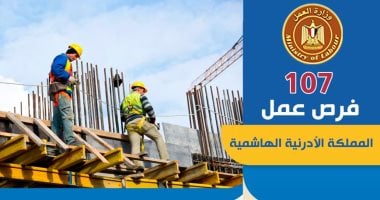 وزير العمل: 107 فرص عمل في قطاع المقاولات بالأردن برواتب تصل إلى 350 دينارًا 2 وزير العمل: 107 فرص عمل في قطاع المقاولات بالأردن برواتب تصل إلى 350 دينارًا