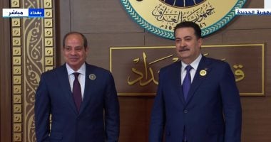 الرئيس السيسي يصل بغداد لحضور القمة العربية الـ34 2 الرئيس السيسي يصل بغداد لحضور القمة العربية الـ34