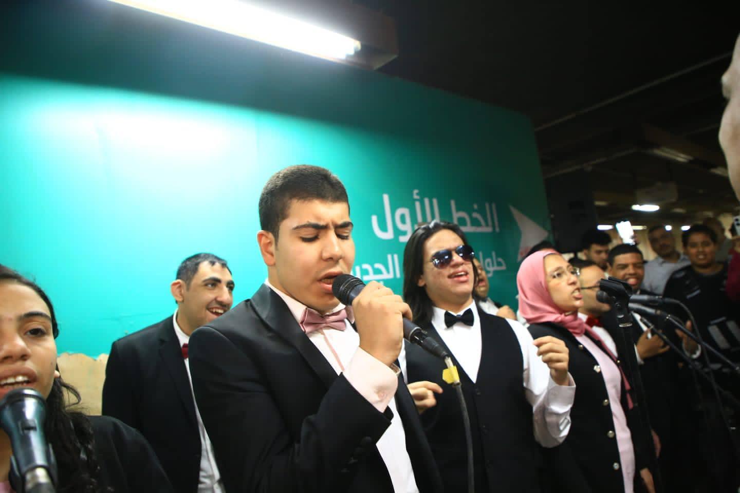 ذوي القدرات الخاصة بمترو جمال عبد الناصر