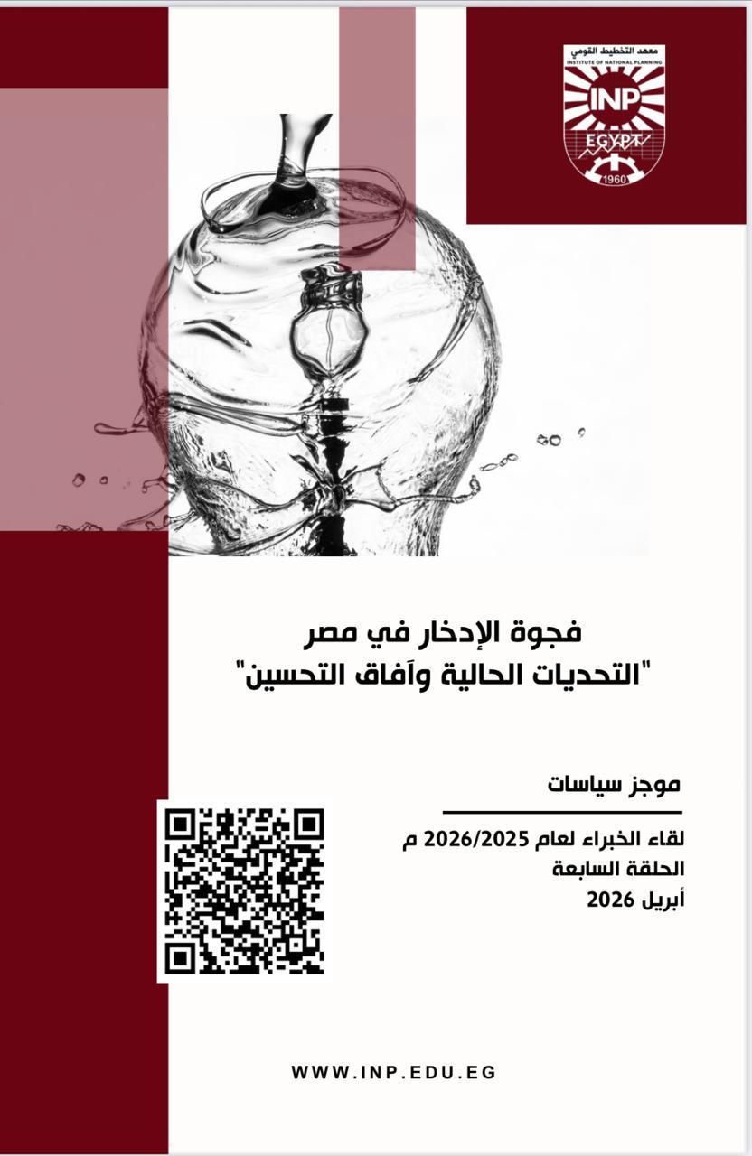 معهد التخطيط يصدر موجز سياسات حول فجوة الادخار في مصر