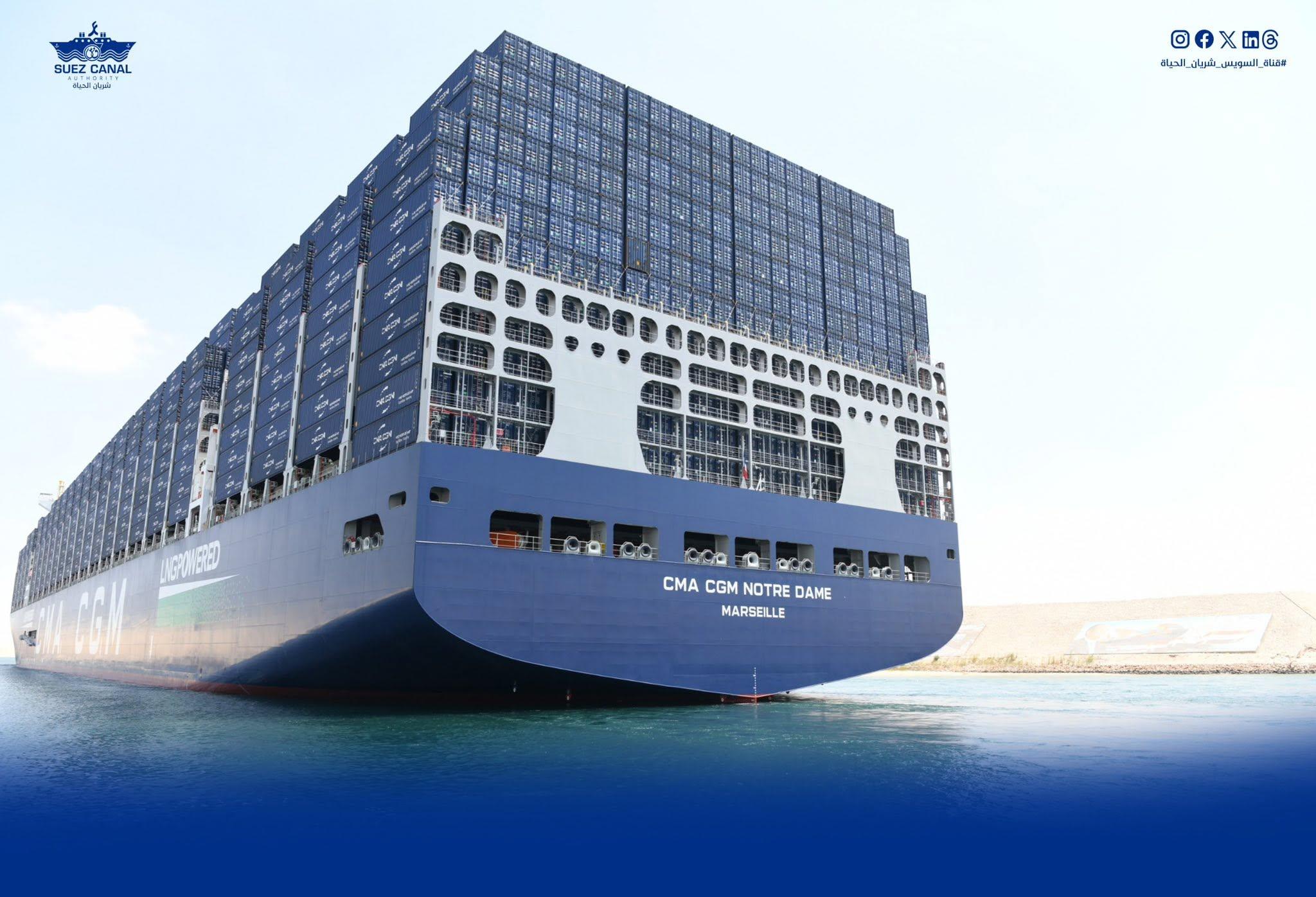 عبور CMA CGM NOTRE DAME