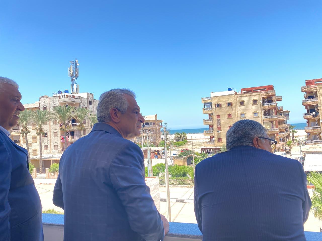 زيارة وزير الدولة للإنتاج الحربي لجمصة