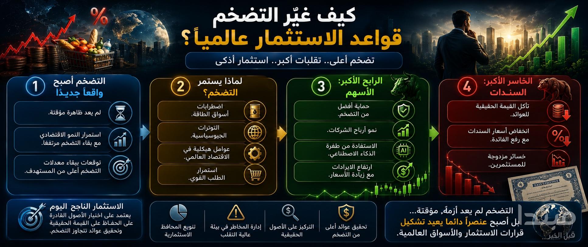 التضخم يفرض قواعد جديدة للاستثمار